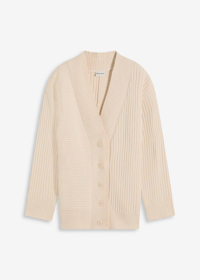 Pletena jopa z rebrasto pletenim vzorcem