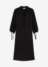 Obleka iz jerseyja z deležem viskoze