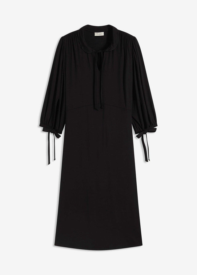 Obleka iz jerseyja z deležem viskoze