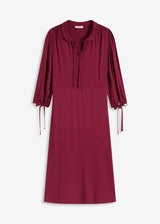 Obleka iz jerseyja z deležem viskoze