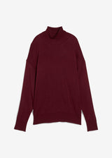 Fino pleten pulover s puli ovratnikom iz viskozne mešanice