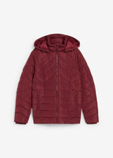 Lahka prešita jakna s snemljivo kapuco