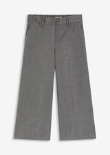 Hlače z vzorcem ribje kosti v volnenem videzu