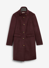 Zimski plašč v dvoplastnem videzu