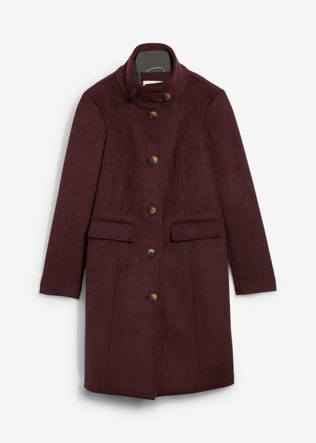 Zimski plašč v dvoplastnem videzu