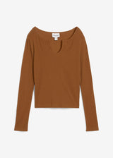 Rebrasta majica iz čistega ekološkega bombaža