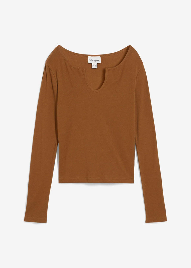 Rebrasta majica iz čistega ekološkega bombaža