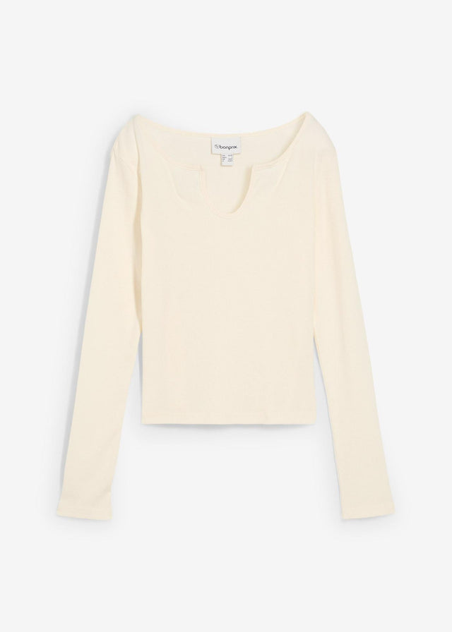 Rebrasta majica iz čistega ekološkega bombaža