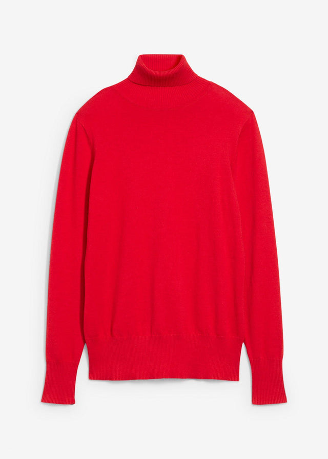 Fino pleten pulover s puli ovratnikom