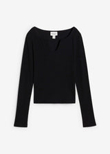 Rebrasta majica iz čistega ekološkega bombaža