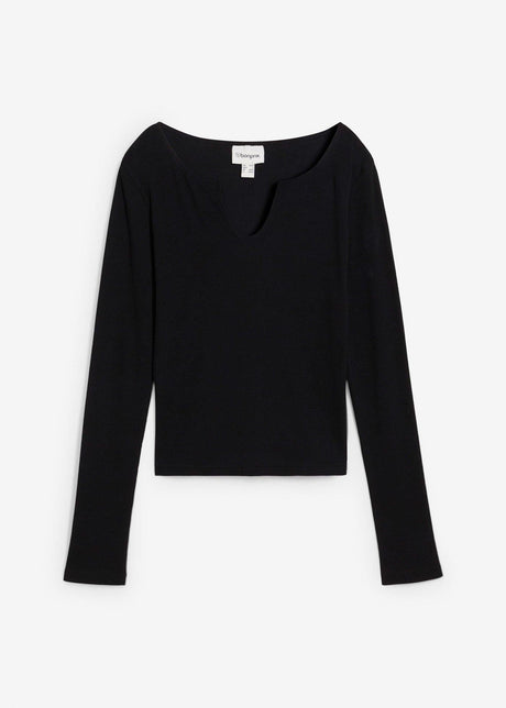 Rebrasta majica iz čistega ekološkega bombaža