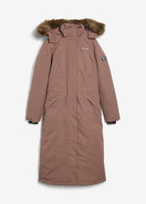 Vodoodbojen outdoor plašč z umetnim krznom