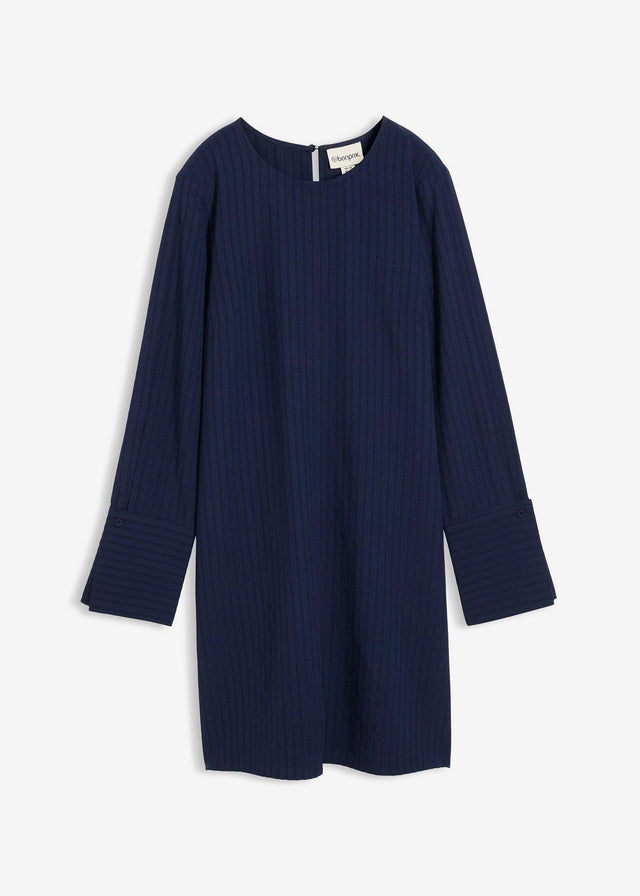 Mini obleka iz strukturiranega materiala