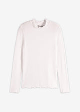 Rebrasta majica iz viskozne mešanice