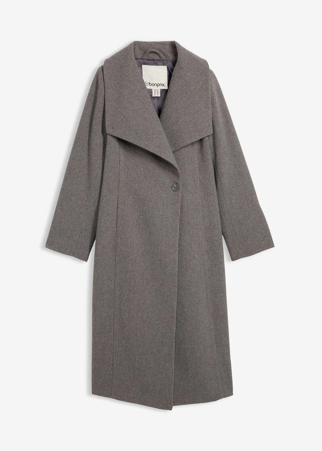 Plašč v volnenem videzu