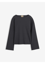 Majica z dolgimi rokavi iz rebrastega materiala