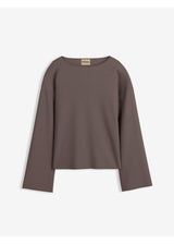 Majica z dolgimi rokavi iz rebrastega materiala