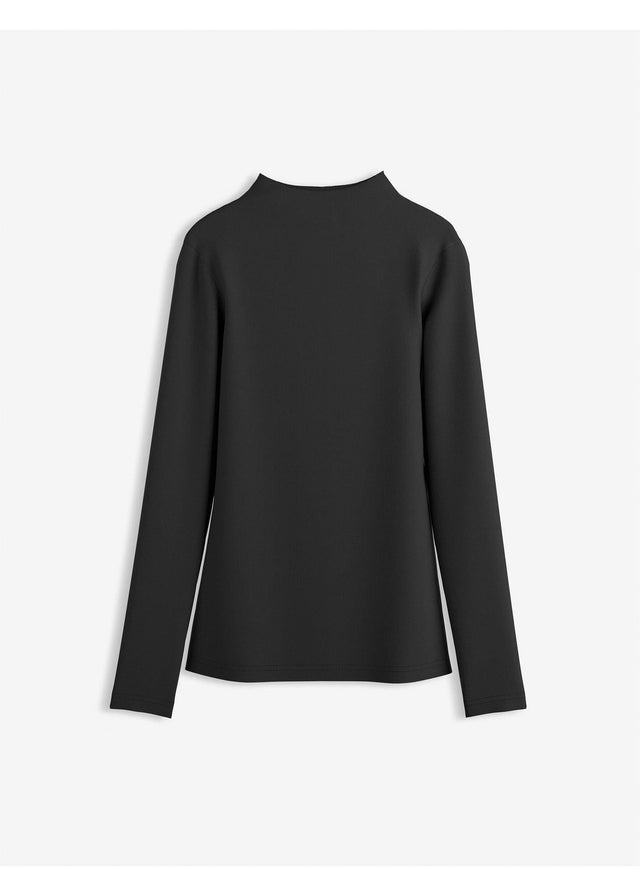 Majica z dolgimi rokavi iz rebrastega materiala