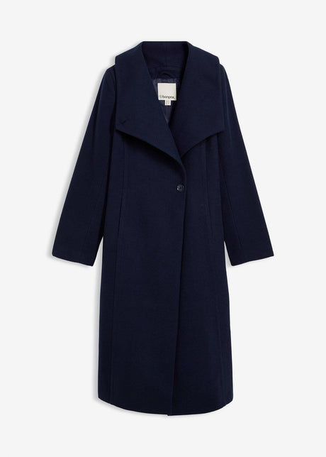 Plašč v volnenem videzu