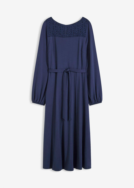 Obleka s čipko iz Punto Di Roma trikoja