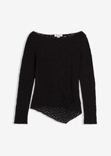 Majica z dolgimi rokavi iz čipke