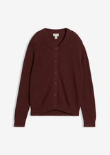 Fino pletena jopa z okroglim izrezom