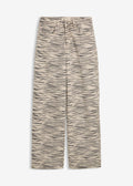 Hlače iz elastičnega kepra z deležem bombaža