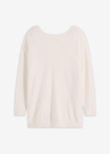 Dolg pulover iz mehkih puhastih vlaken