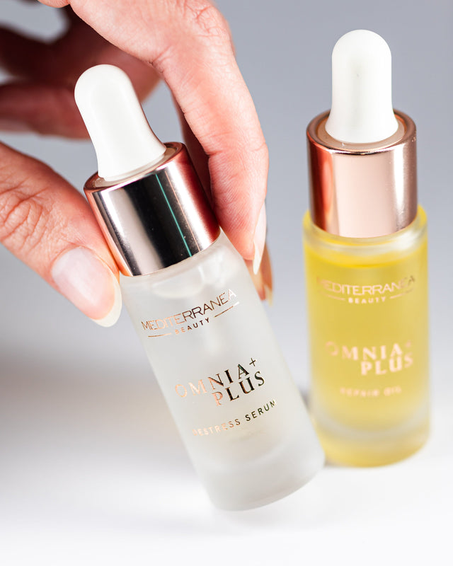 OMNIA PLUS SKIN ESSENCE DUO - DESTRESS SERUM & REPAIR OIL